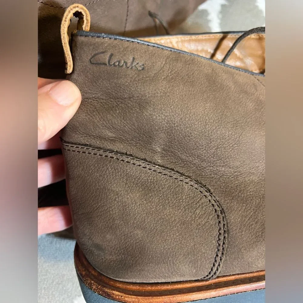 Clarks dark brown